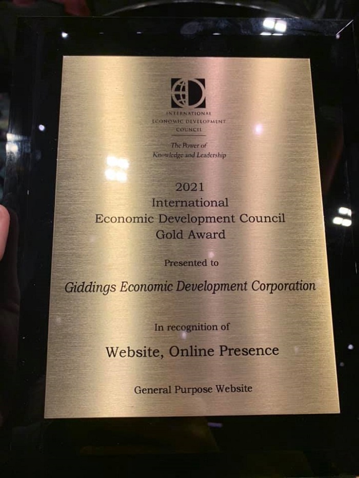 Giddings Website Award